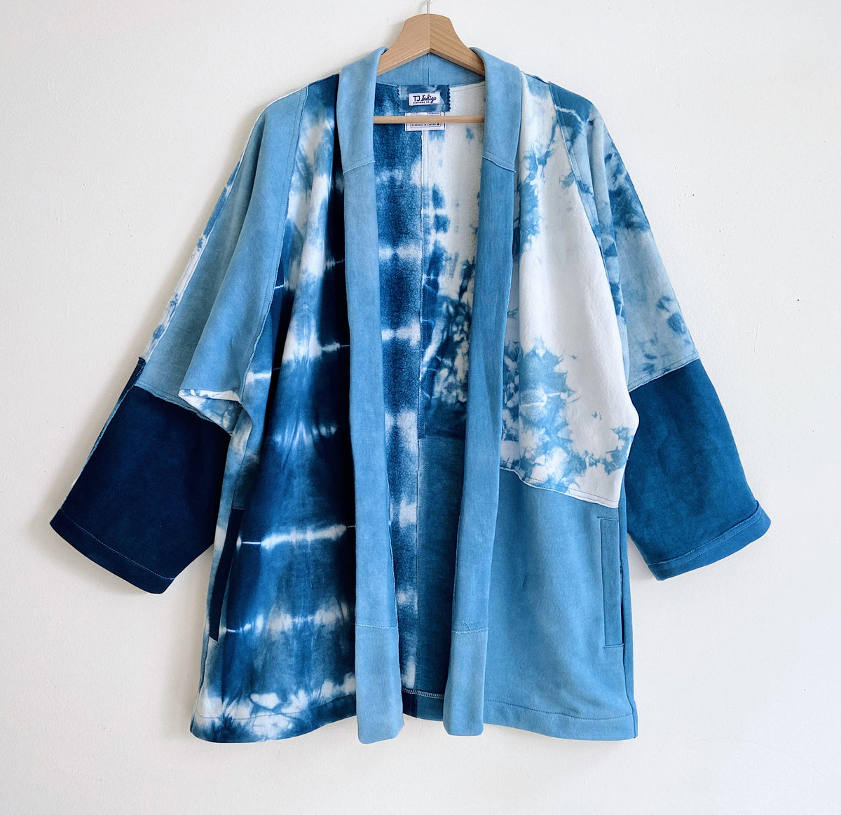 Blue kimono cardigan hotsell