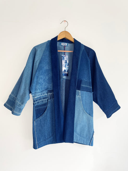 Upcycled Denim Kimono Unisex